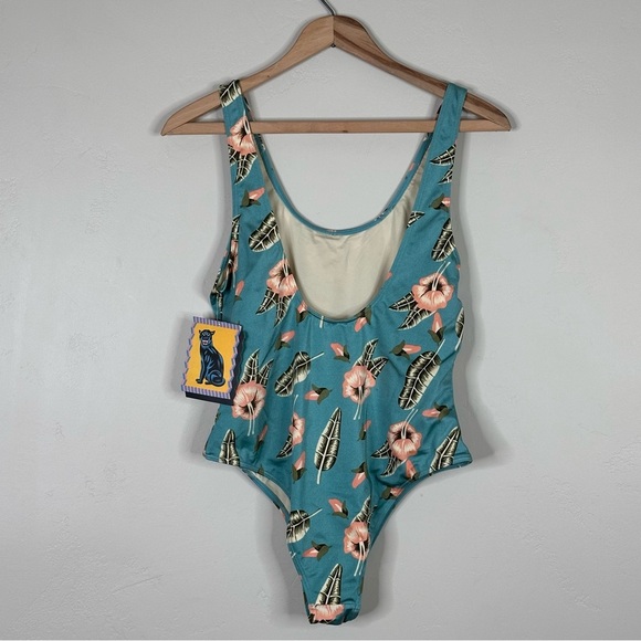 RVCA South Swell Pelletier One Piece Swimsuit Sz L NWT - Picture 3 of 14